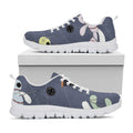 Cartoon Voodoo Doll Print White Running Shoes