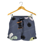 Cartoon Voodoo Doll Print Women's Shorts