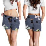 Cartoon Voodoo Doll Print Women's Shorts