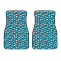 Cartoon White Shark Pattern Print Front Car Floor Mats