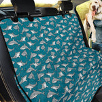 Cartoon White Shark Pattern Print Pet Car Back Seat Cover