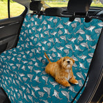 Cartoon White Shark Pattern Print Pet Car Back Seat Cover