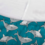 Cartoon White Shark Pattern Print Sofa Cover