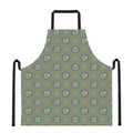 Cartoon Zombie Pattern Print Apron