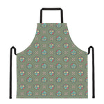 Cartoon Zombie Pattern Print Apron