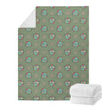 Cartoon Zombie Pattern Print Blanket