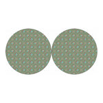 Cartoon Zombie Pattern Print Car Coasters