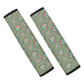 Cartoon Zombie Pattern Print Car Seat Belt Covers