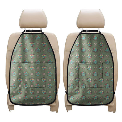 Cartoon Zombie Pattern Print Car Seat Organizers