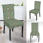 Cartoon Zombie Pattern Print Dining Chair Slipcover