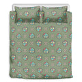 Cartoon Zombie Pattern Print Duvet Cover Bedding Set
