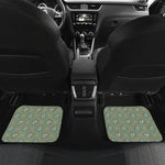 Cartoon Zombie Pattern Print Front and Back Car Floor Mats