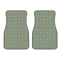 Cartoon Zombie Pattern Print Front Car Floor Mats