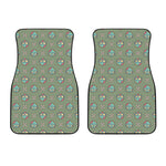 Cartoon Zombie Pattern Print Front Car Floor Mats