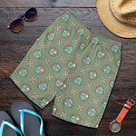 Cartoon Zombie Pattern Print Men's Shorts