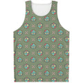 Cartoon Zombie Pattern Print Men's Tank Top