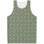 Cartoon Zombie Pattern Print Men's Tank Top