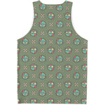 Cartoon Zombie Pattern Print Men's Tank Top