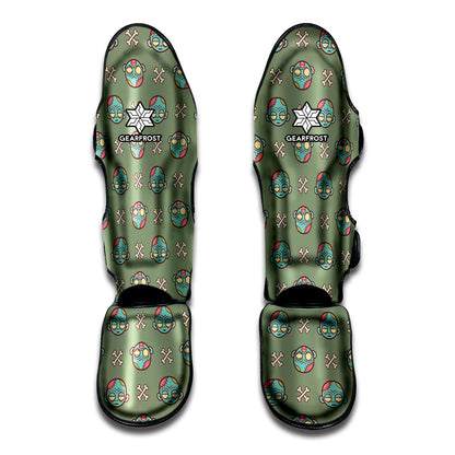 Cartoon Zombie Pattern Print Muay Thai Shin Guard
