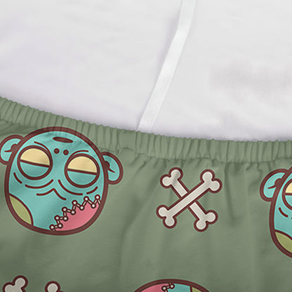 Cartoon Zombie Pattern Print Sofa Cover