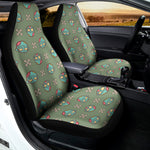 Cartoon Zombie Pattern Print Universal Fit Car Seat Covers
