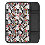 Casino Card And Chip Pattern Print Car Center Console Cover