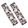 Casino Card And Chip Pattern Print Car Seat Belt Covers