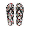 Casino Card And Chip Pattern Print Flip Flops