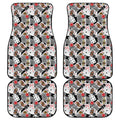 Casino Card And Chip Pattern Print Front and Back Car Floor Mats