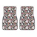 Casino Card And Chip Pattern Print Front Car Floor Mats