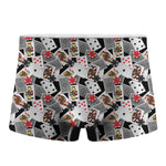 Casino Card And Chip Pattern Print Men's Boxer Briefs