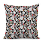 Casino Card And Chip Pattern Print Pillow Cover