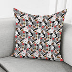 Casino Card And Chip Pattern Print Pillow Cover