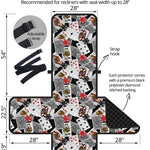 Casino Card And Chip Pattern Print Recliner Protector