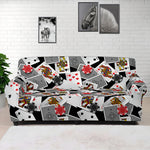 Casino Card And Chip Pattern Print Sofa Cover