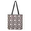 Casino Card And Chip Pattern Print Tote Bag