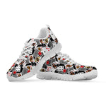 Casino Card And Chip Pattern Print White Sneakers