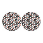 Casino Chip And Card Pattern Print Car Coasters