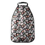 Casino Chip And Card Pattern Print Car Seat Organizers