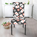 Casino Chip And Card Pattern Print Dining Chair Slipcover
