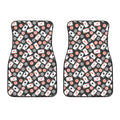 Casino Chip And Card Pattern Print Front Car Floor Mats