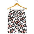 Casino Chip And Card Pattern Print Men's Shorts