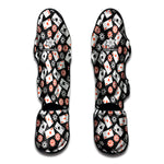 Casino Chip And Card Pattern Print Muay Thai Shin Guard