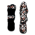 Casino Chip And Card Pattern Print Muay Thai Shin Guard