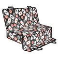 Casino Chip And Card Pattern Print Pet Car Back Seat Cover