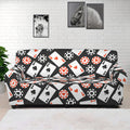 Casino Chip And Card Pattern Print Sofa Cover