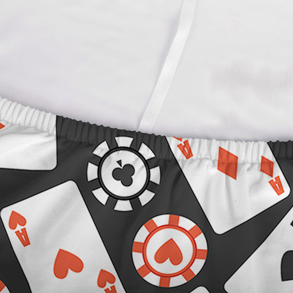 Casino Chip And Card Pattern Print Sofa Cover
