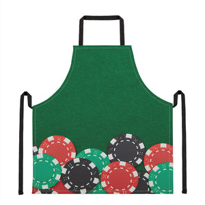 Casino Poker Chips Print Apron