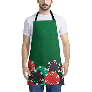 Casino Poker Chips Print Apron