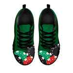 Casino Poker Chips Print Black Sneakers